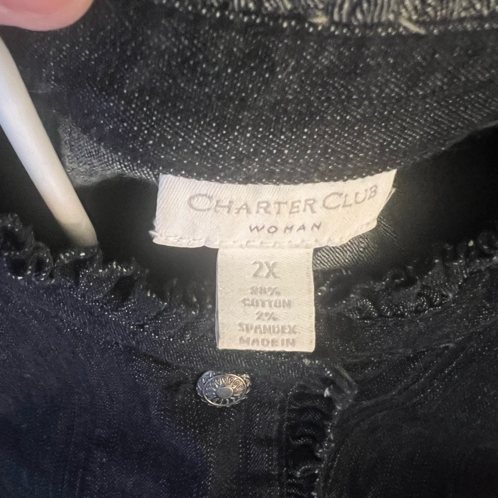 Denim Navy Jacket Charter Club - Picture 3 of 3